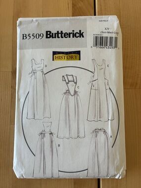 Butterick Sewing Pattern Long 5 Styles Apron Making History B5509 Sz S/M/L